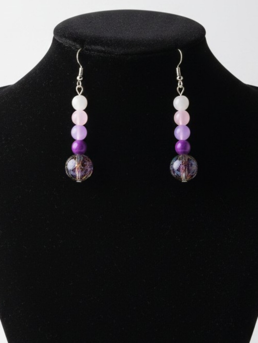 NWT Purple and Pink Acrylic Earrings